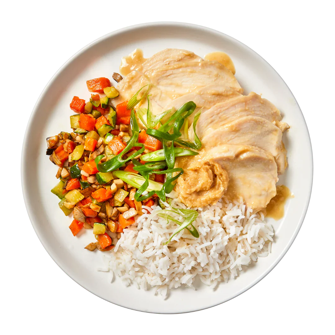 Miso Chicken with Asian Vegetables