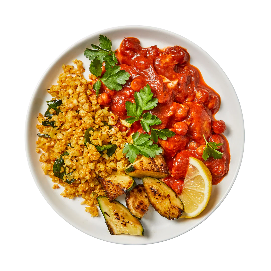 Moroccan Chicken with Low Carb Couscous